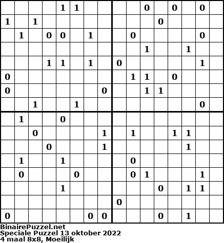 Binaire Puzzel