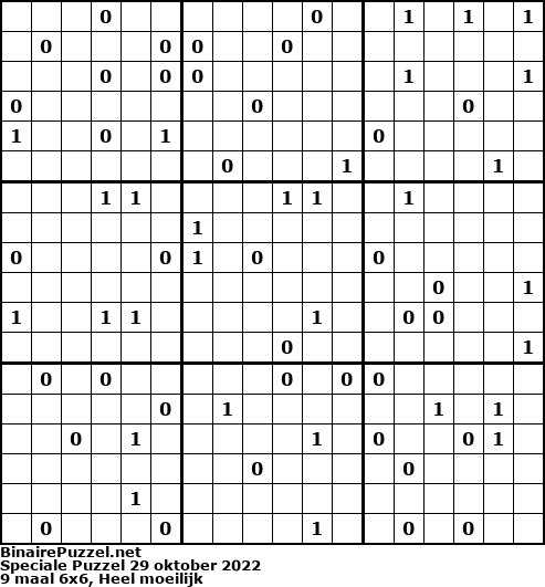 Binaire Puzzel