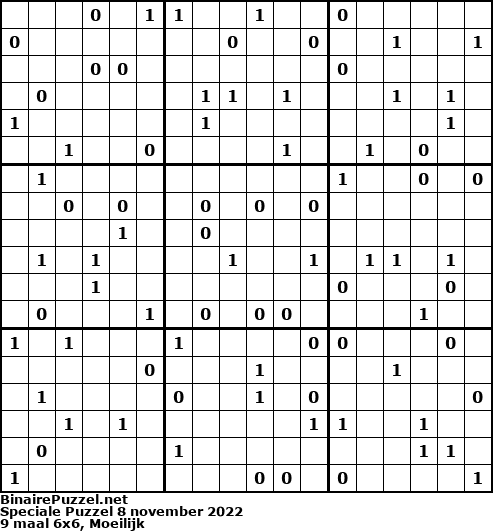 Binaire Puzzel