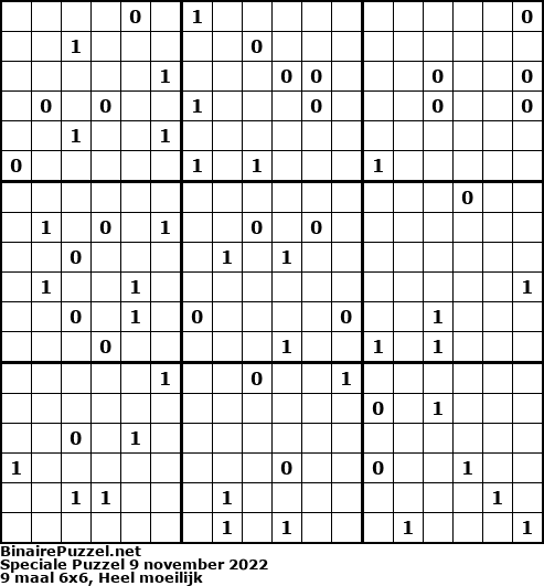 Binaire Puzzel