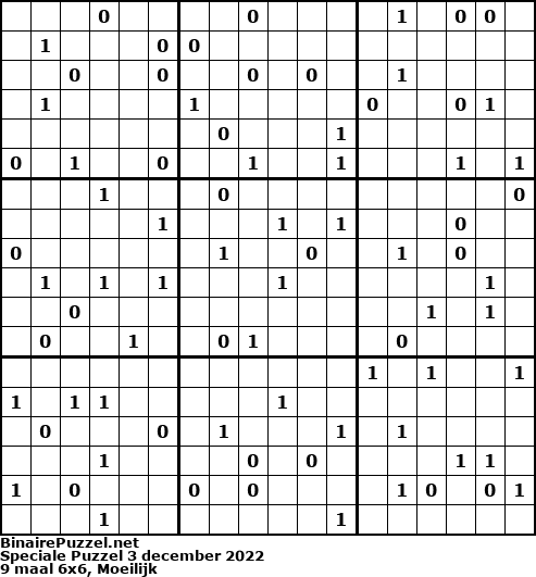 Binaire Puzzel