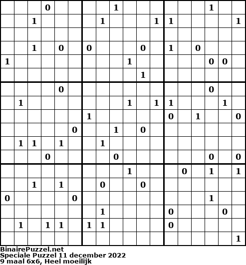 Binaire Puzzel
