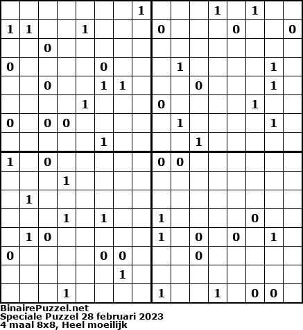 Binaire Puzzel