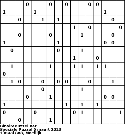 Binaire Puzzel