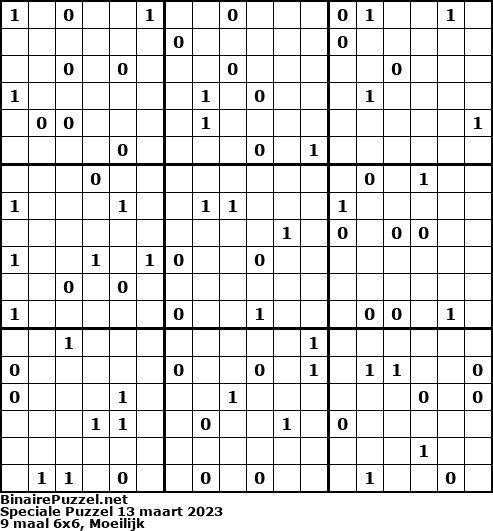 Binaire Puzzel