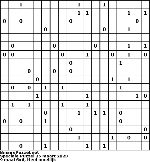 Binaire Puzzel