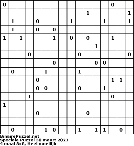 Binaire Puzzel