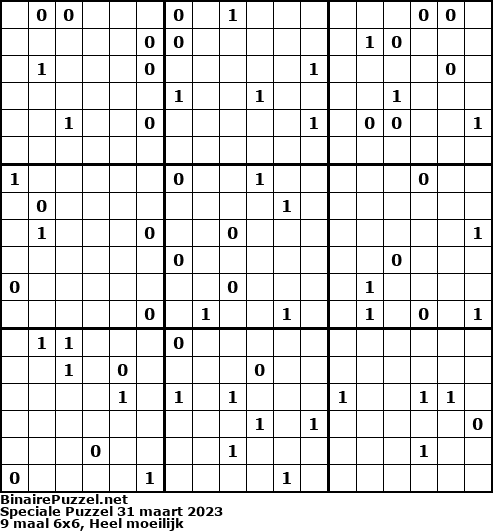 Binaire Puzzel