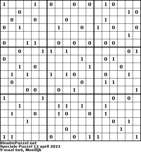 Binaire Puzzel