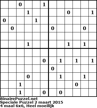 Binaire Puzzel