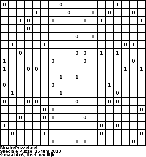 Binaire Puzzel