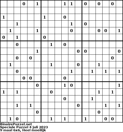 Binaire Puzzel
