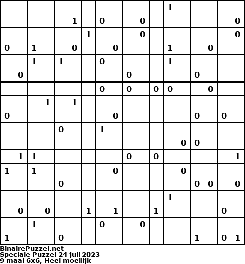 Binaire Puzzel