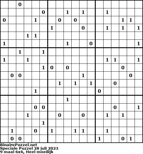 Binaire Puzzel