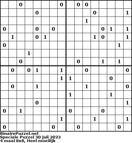 Binaire Puzzel