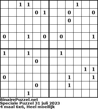 Binaire Puzzel