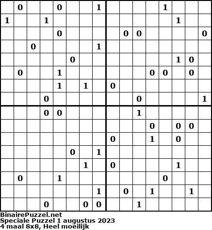 Binaire Puzzel