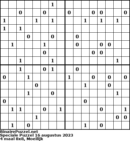 Binaire Puzzel