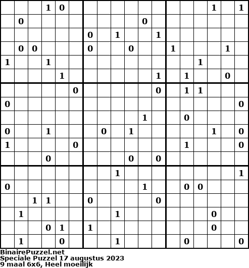 Binaire Puzzel