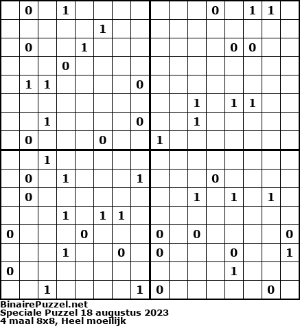 Binaire Puzzel