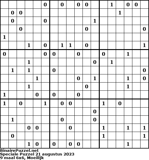 Binaire Puzzel