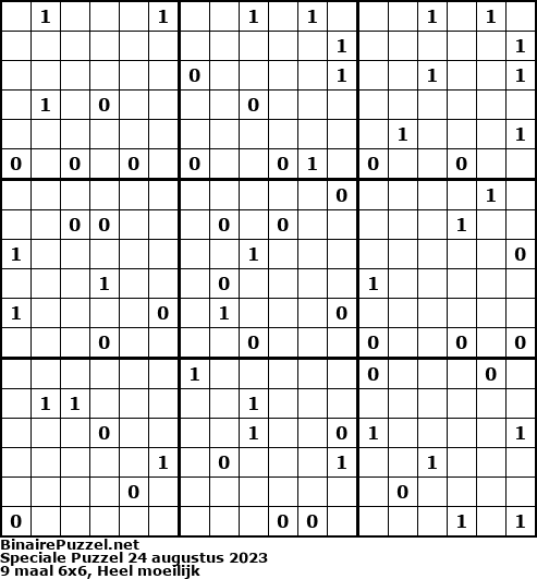 Binaire Puzzel