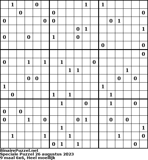 Binaire Puzzel