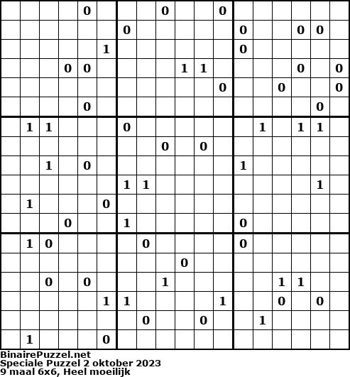 Binaire Puzzel