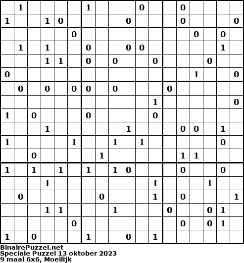 Binaire Puzzel