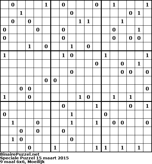 Binaire Puzzel