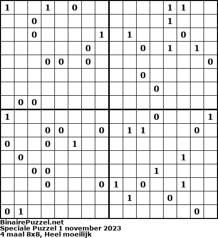 Binaire Puzzel