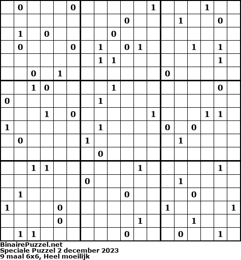 Binaire Puzzel