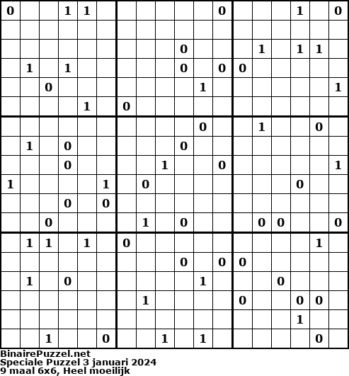 Binaire Puzzel