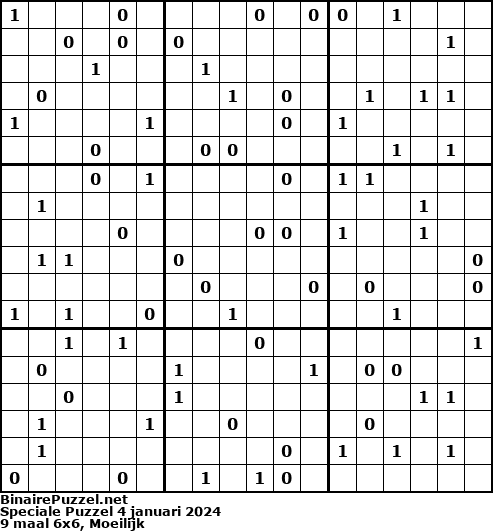 Binaire Puzzel