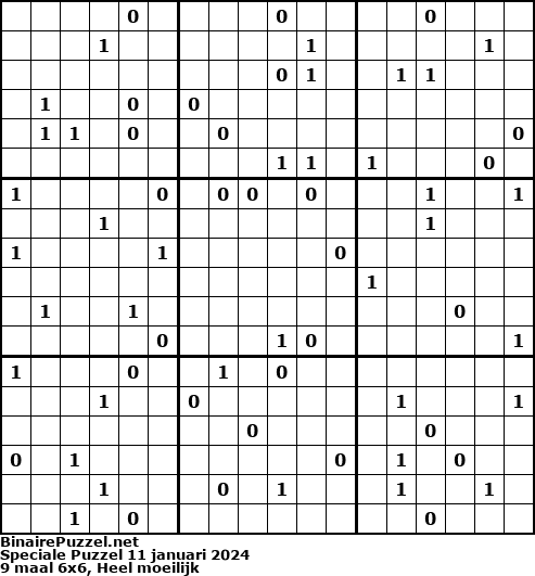 Binaire Puzzel