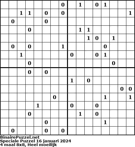 Binaire Puzzel