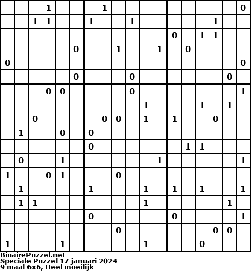Binaire Puzzel