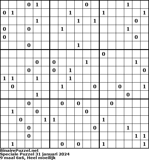 Binaire Puzzel