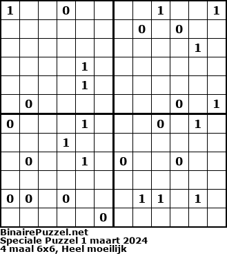 Binaire Puzzel