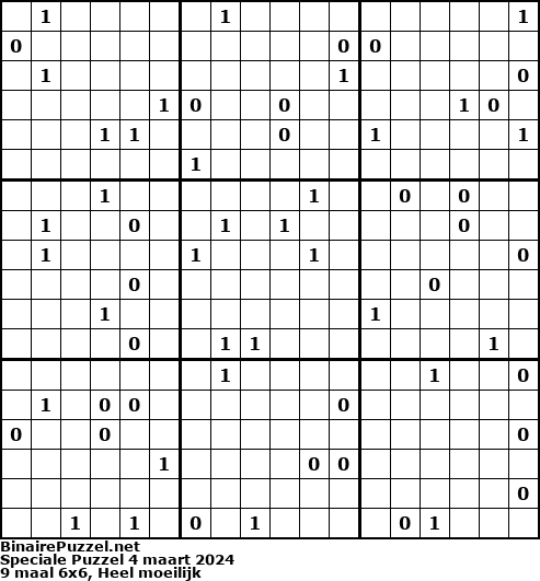 Binaire Puzzel