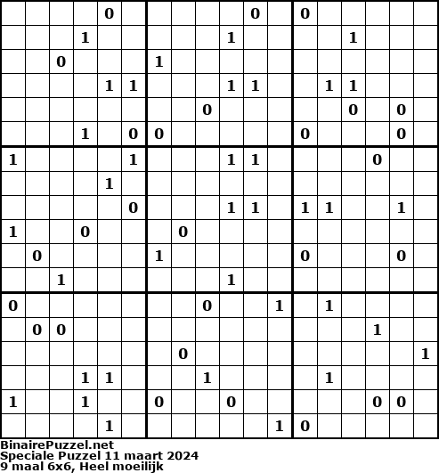Binaire Puzzel