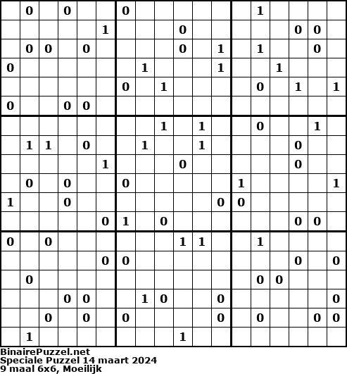 Binaire Puzzel