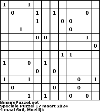 Binaire Puzzel