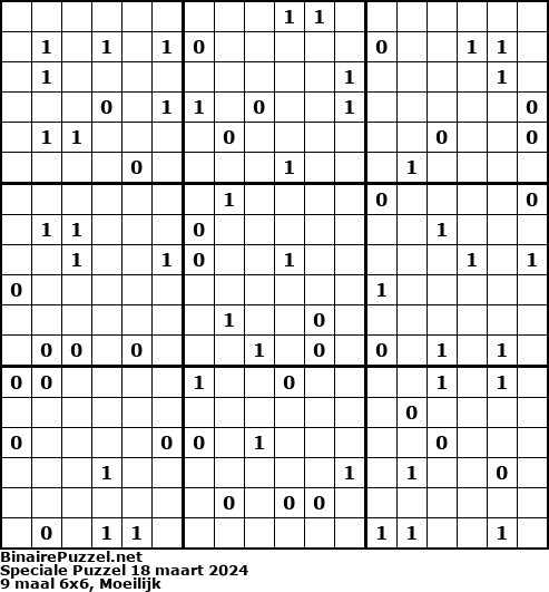Binaire Puzzel