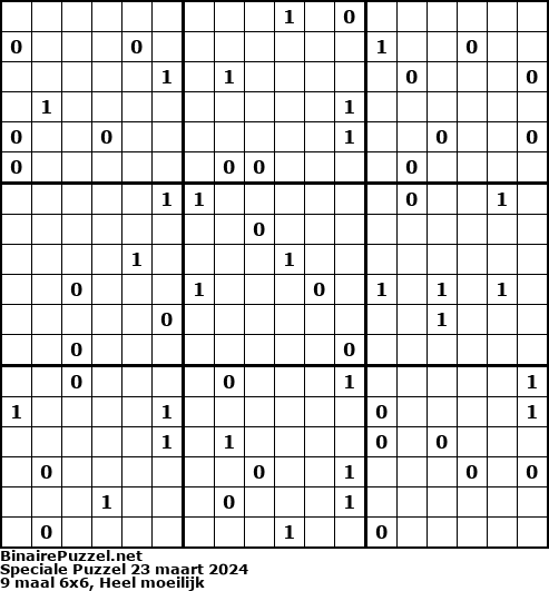 Binaire Puzzel