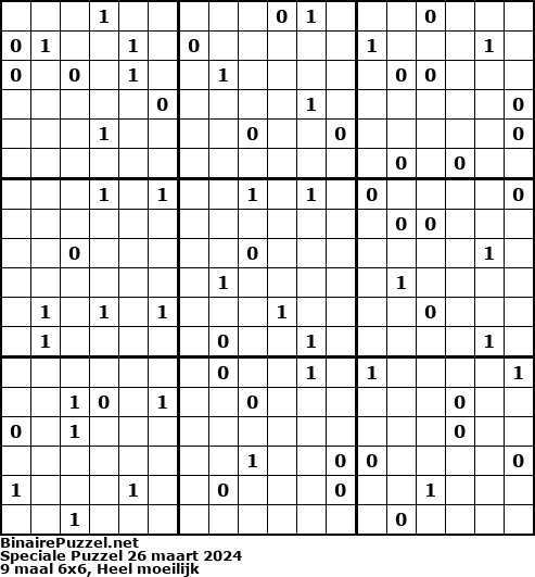 Binaire Puzzel