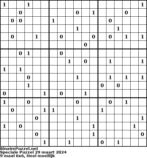 Binaire Puzzel