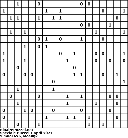 Binaire Puzzel
