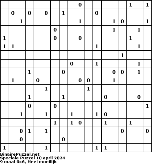 Binaire Puzzel