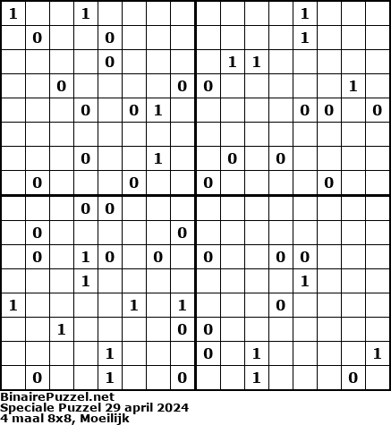 Binaire Puzzel